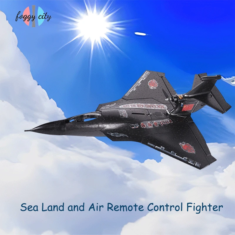 

Sea Land And Air Plus Remote-controlled Aircraft Model Epp Material Waterproof Automatic Return Controllable Led Light Toy Gift