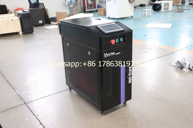 Импульсный лазерный очиститель металлическая ржавчина поверхность краска