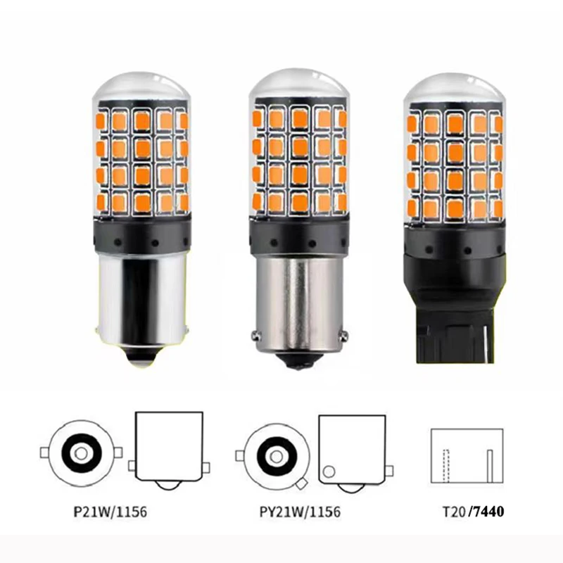 50 шт. 1156 BA15S P21W лампы для задних поворотов
