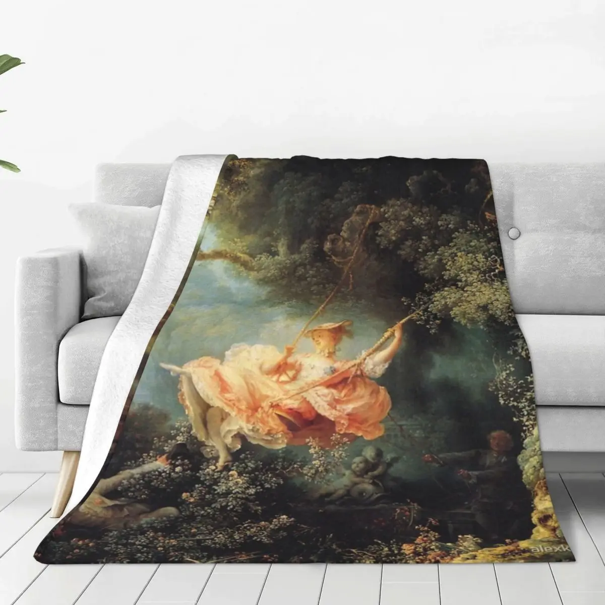 Одеяло The Swing By Jean-Honor Fragonard покрывало на кровать комплект кровати пушистые мягкие