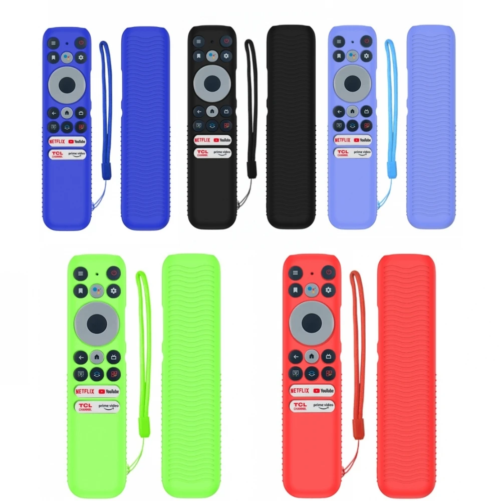 

Soft Remote Control Protective Case Cover Silicone Protection Sleeve for TCL RC902N FMR1 TV Remote Control