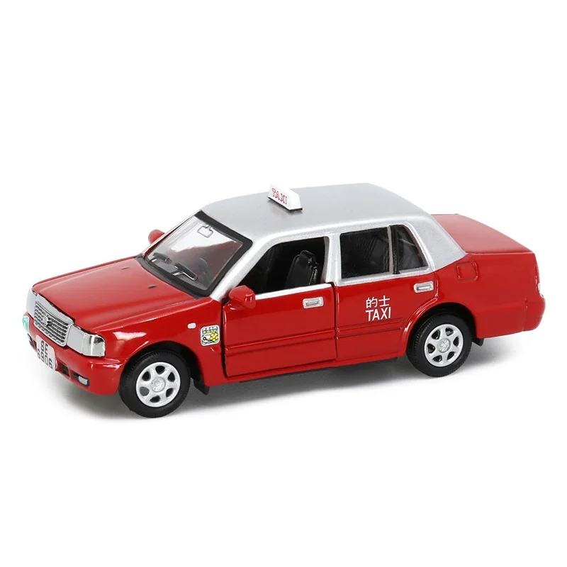 

Tiny 1:64 Crown Comfort Taxi Red Diecast Simulation Model Cars Toys