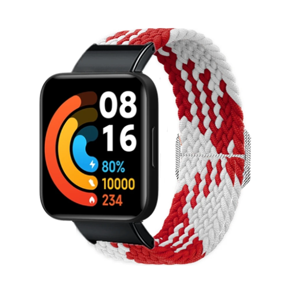 Нейлоновый ремешок для часов Xiaomi Mi Watch lite плетеный эластичный браслет Redmi 2 1 |
