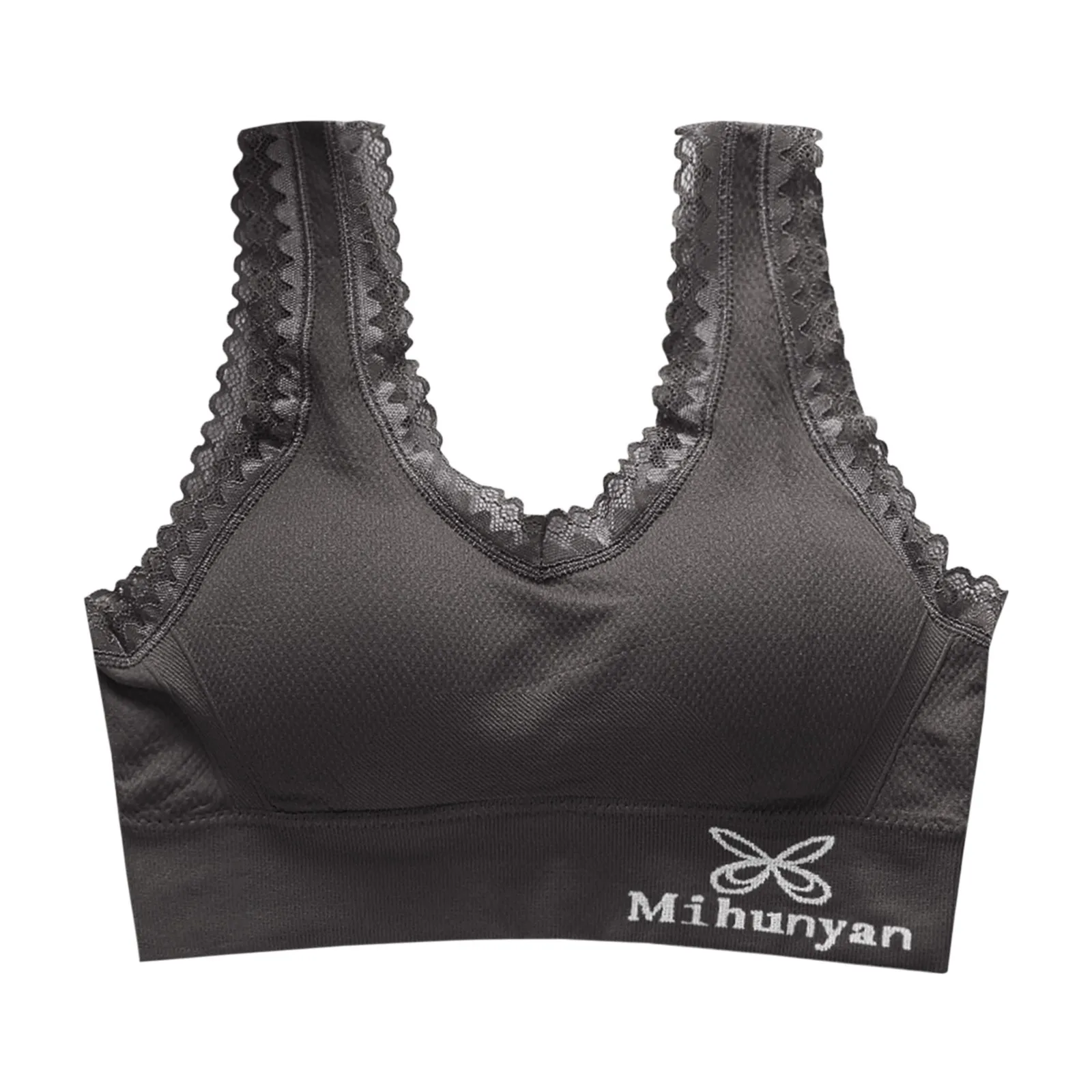 

letter printing summer Women's Bras Unlined Unwired Lace Bra With Padded Straps female Brassiere Tube Tops Underwear Lingerie