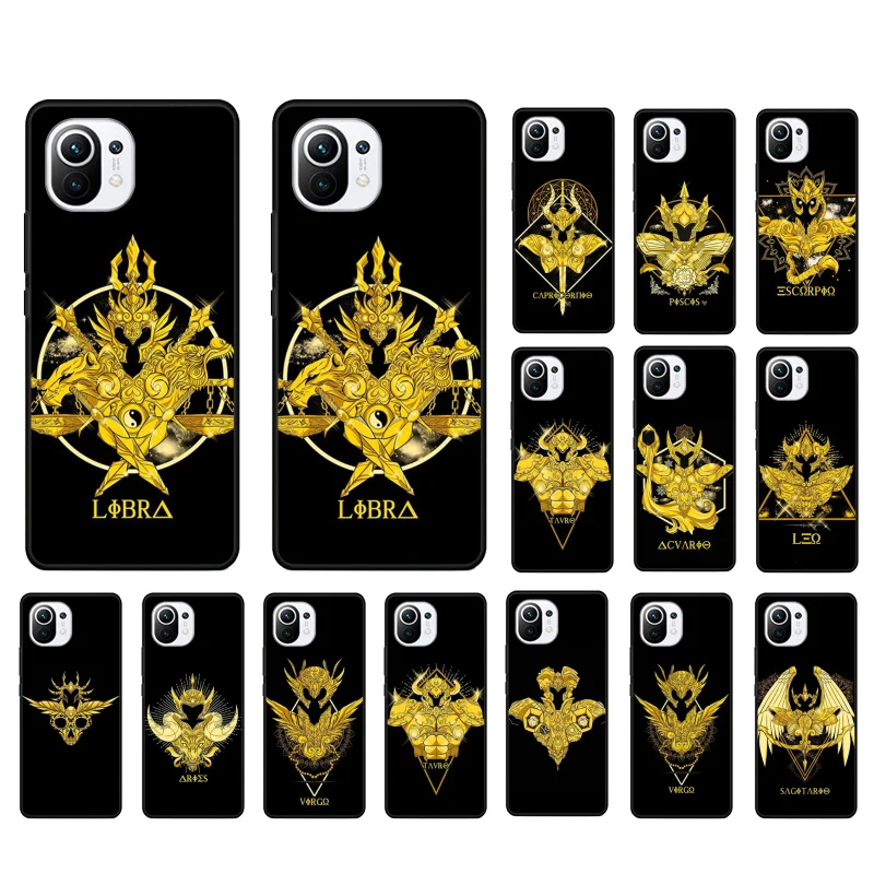 

Anime Saint Seiya Zodiac Art Logo Phone Case for Xiaomi 12 Mi 10T 11T 11 Pro 10 10T 11 lite 10pro 11Ultra Poco X3 Pro Poco F3 M3