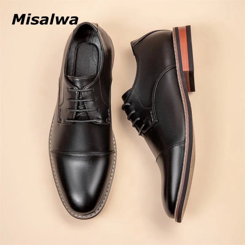 

Oversized Men Oxford Shoes Misalwa Japanese Formal Leather Shoes Men's Business Work Shoes British Mens Wedding Shoes