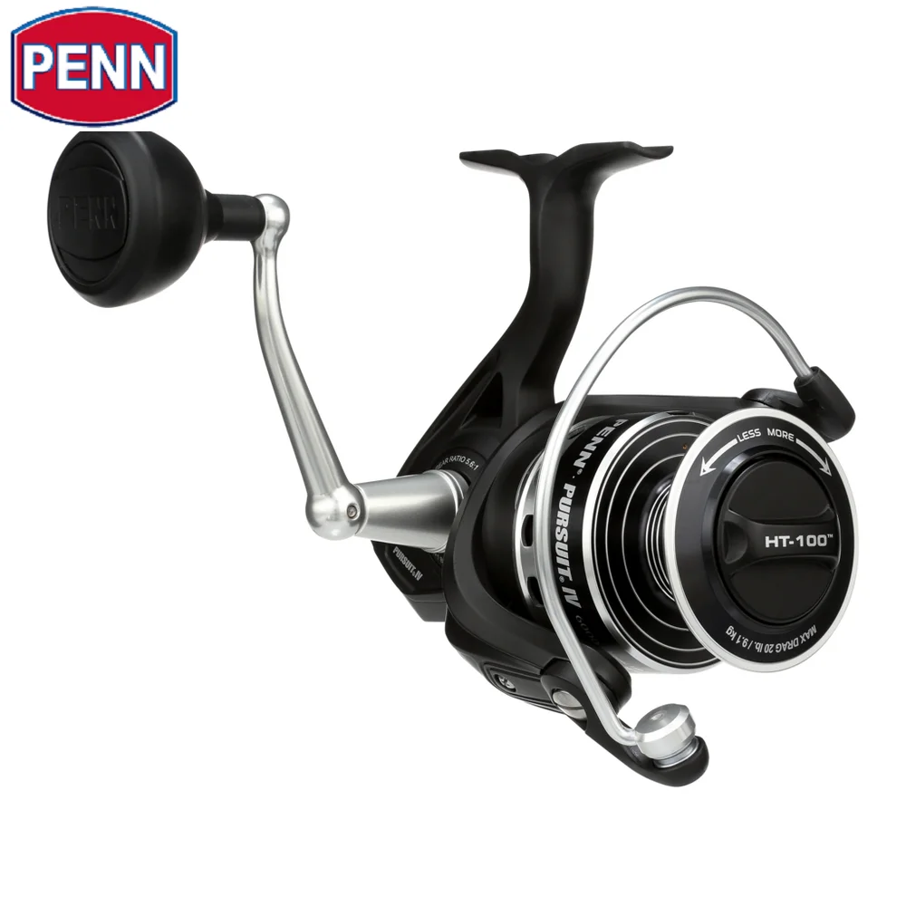 Original PENN Pursuit IV PurIV Spinning reel Max Drag 5.4kg -11.3kg Saltwater Proof HT-100™ carbon fiber GearRatio 6.2:1 4.7:1