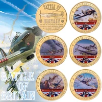 battle of britain 80th anniversary gold plated commemorative coins military army challenge coins souvenir gift for collection