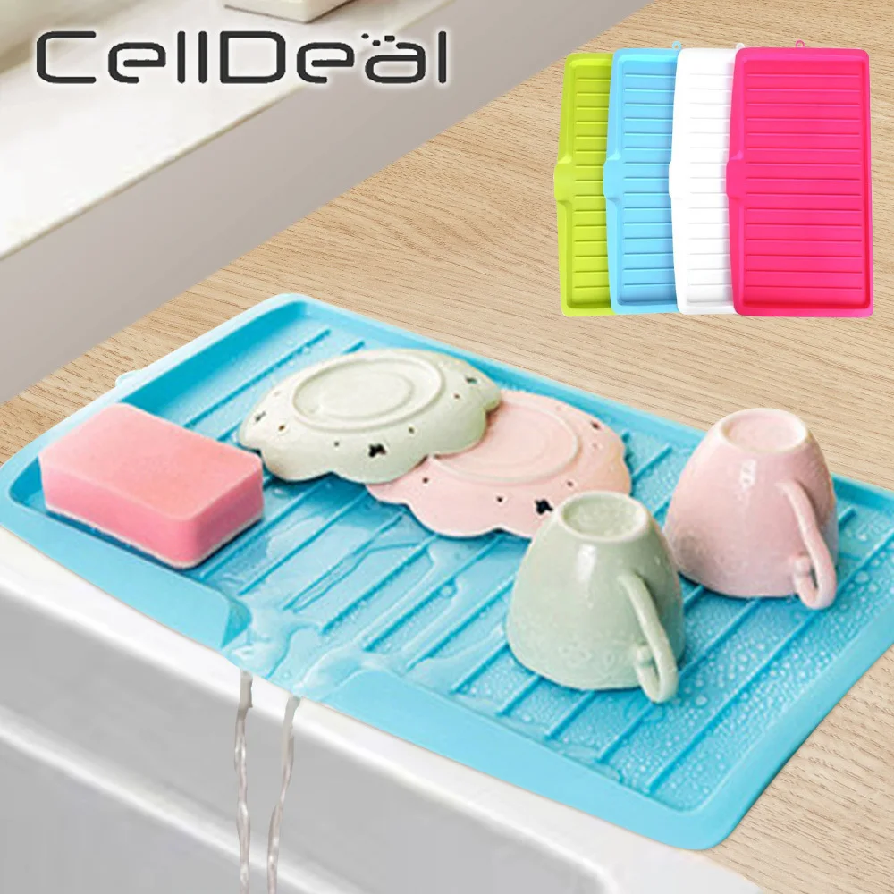 

Tableware Dishes Storage Rack Board Cup Tea Creative Drain Tray Fruit Vegetable Drains Pan Rectangular Kitchen Tool Accessories