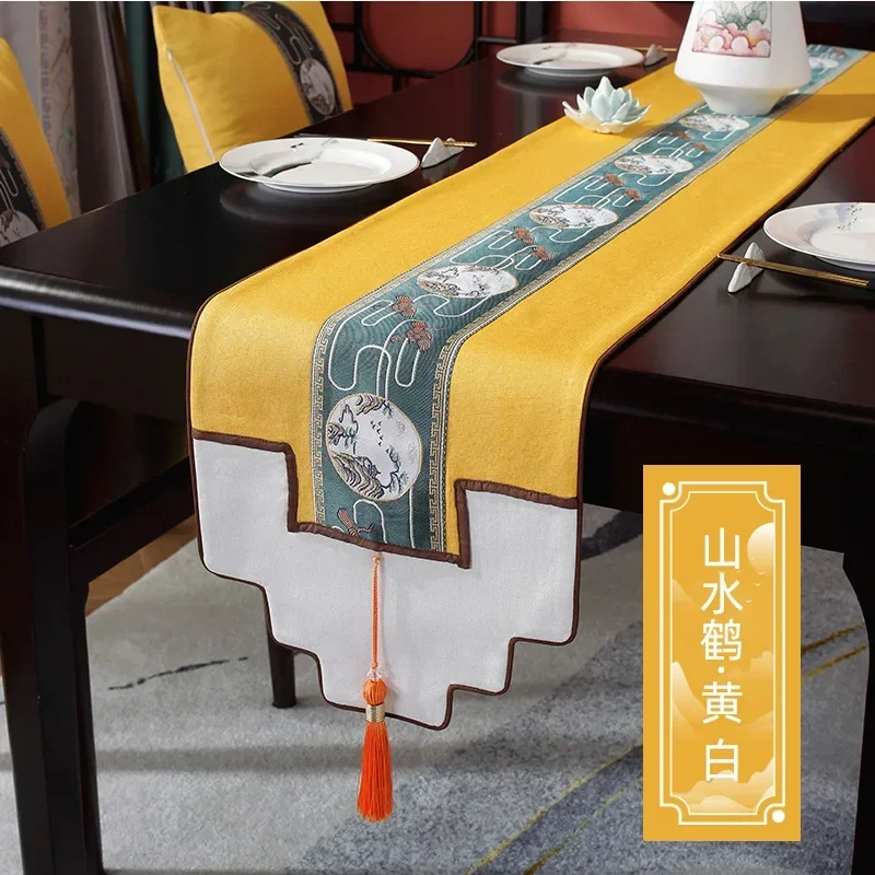 Скатерть в китайском стиле роскошная Водонепроницаемая настольная дорожка из