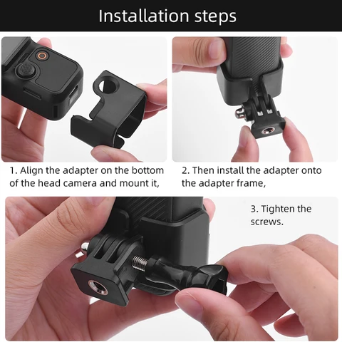 Адаптер рамы из АБС-пластика, расширительный штатив для DJI OSMO Pocket 3, можно использовать с зажимом для рюкзака, держателем для велосипеда, подвесом для камеры