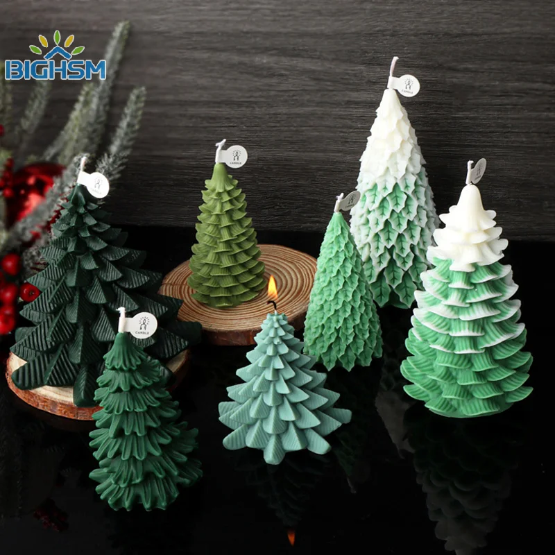 Многослойные листья форма из смолы в виде Санты пузырьки полоски искусственное