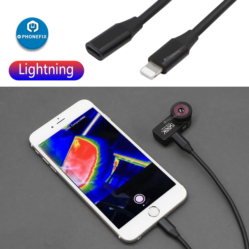 1 м Удлинительный кабель SEEK / FLIR ONE шнур штырь-гнездо для тепловизора IOS Android Micro-USB |