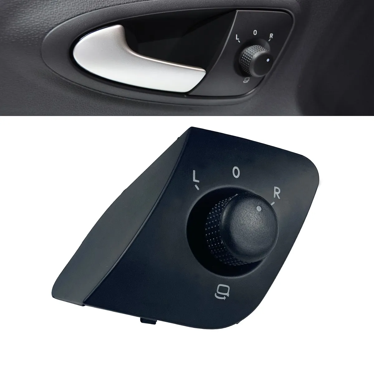 

Car Exterior Side Rear View Mirror Adjust Folding Control Knob Button Switch 6J1959565 FOR VW Seat Ibiza 2009-2015 Car Accessory