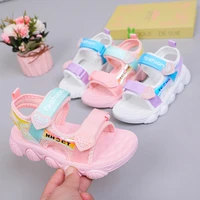 2022 summer childrens mesh sports sandals baby toddler shoes teen girls beach shoes soft bottom non slip casual sandals 26 37