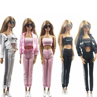 sportswear 11 5 doll outfits for barbie clothes coat jacket tank top pants fitness clothing gym sports suit 16 accessories toy