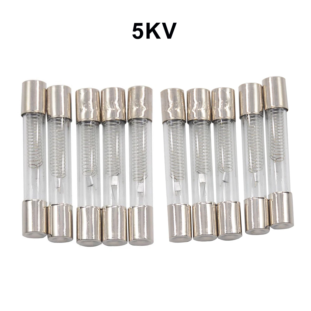 

10pcs 5KV Special Microwave Oven Fuse 6*40mm 0.65 0.7 0.75 0.8 0.9 A Glass Tube Fuse 5000V 700MA 6x40mm High-Pressure Fuse