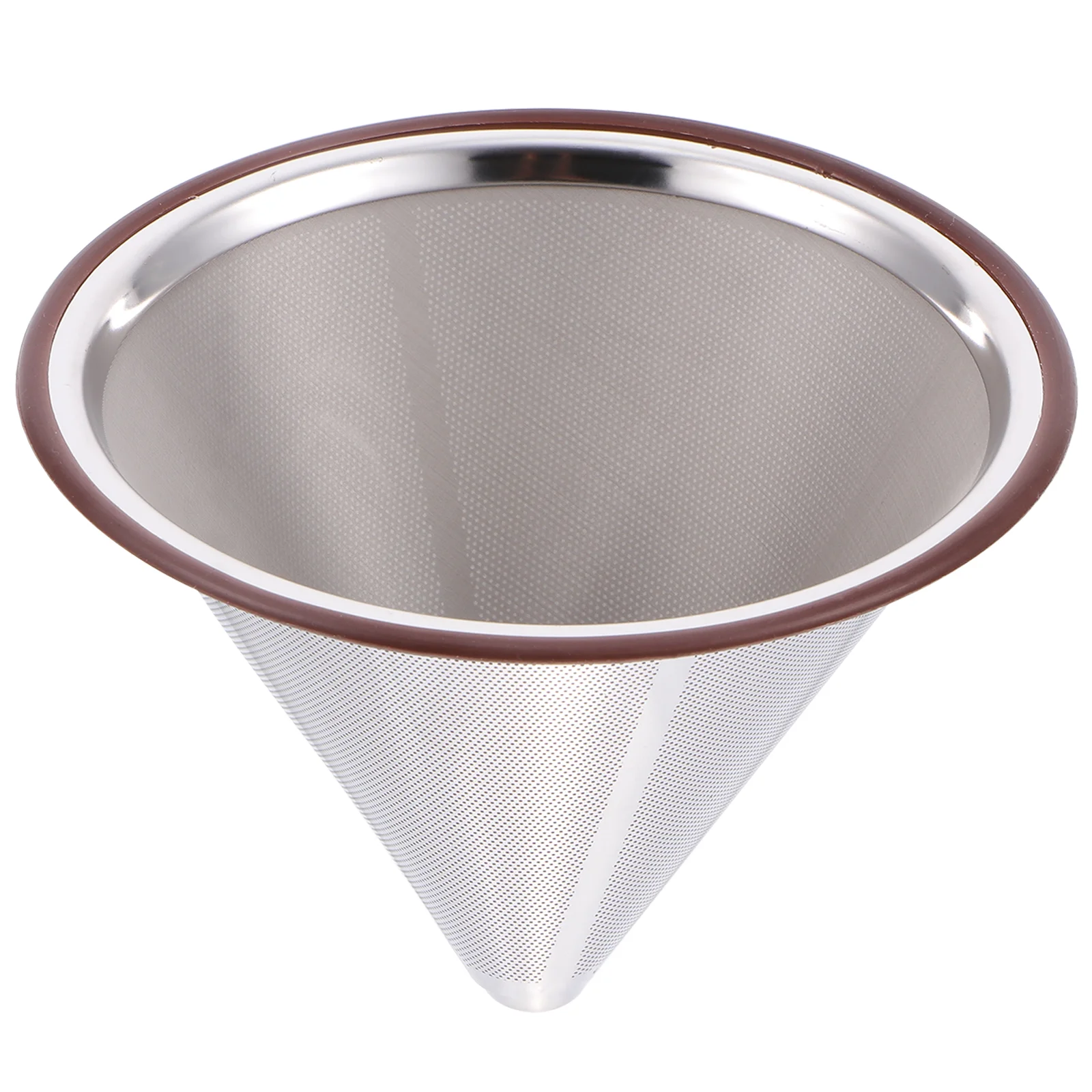 

Coffee Pour Over Filter Dripper Drip Maker Reusable Filters Cup Cone Tea Strainer Stand Loose Stainless Brew Manual Steel Bags
