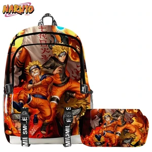 Naruto Cartoon Anime Backpack Teen Boys Girl Large Capacity Backpack Children Waterproof School Bag  in Pakistan
