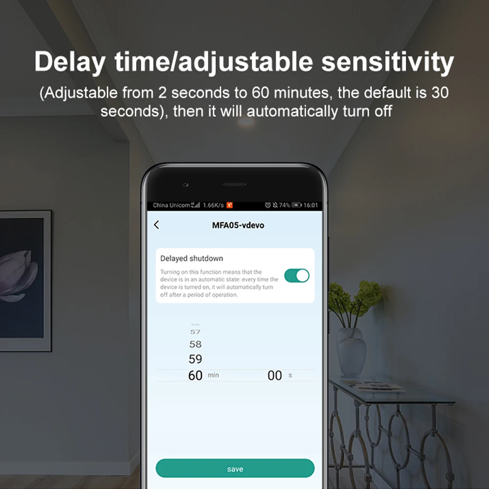 Умный датчик движения Yagusmart Tuya WiFi умный PIR американский переключатель работает с