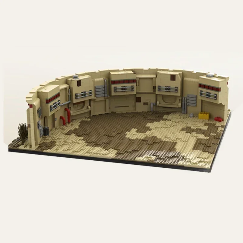 Звездная модель фильма Moc строительные кирпичи Сокол космопорт технология