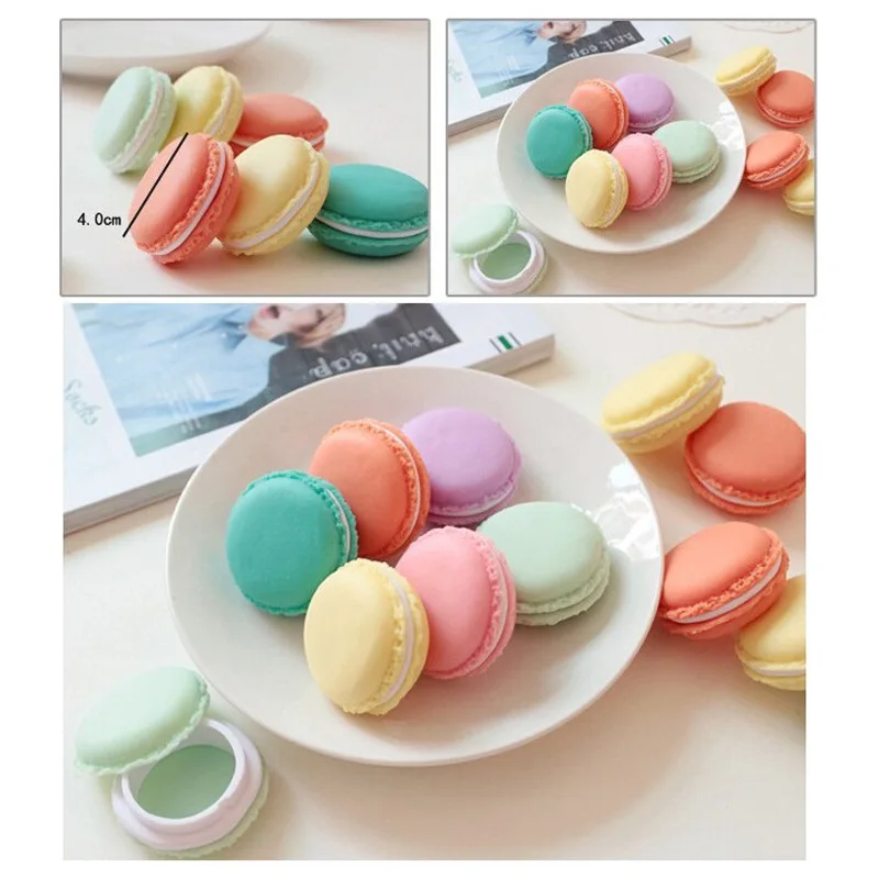 

Милая компактная коробка для хранения Макарон конфетных цветов, шкатулка для ювелирных изделий, контейнер для таблеток в подарок на день ро...