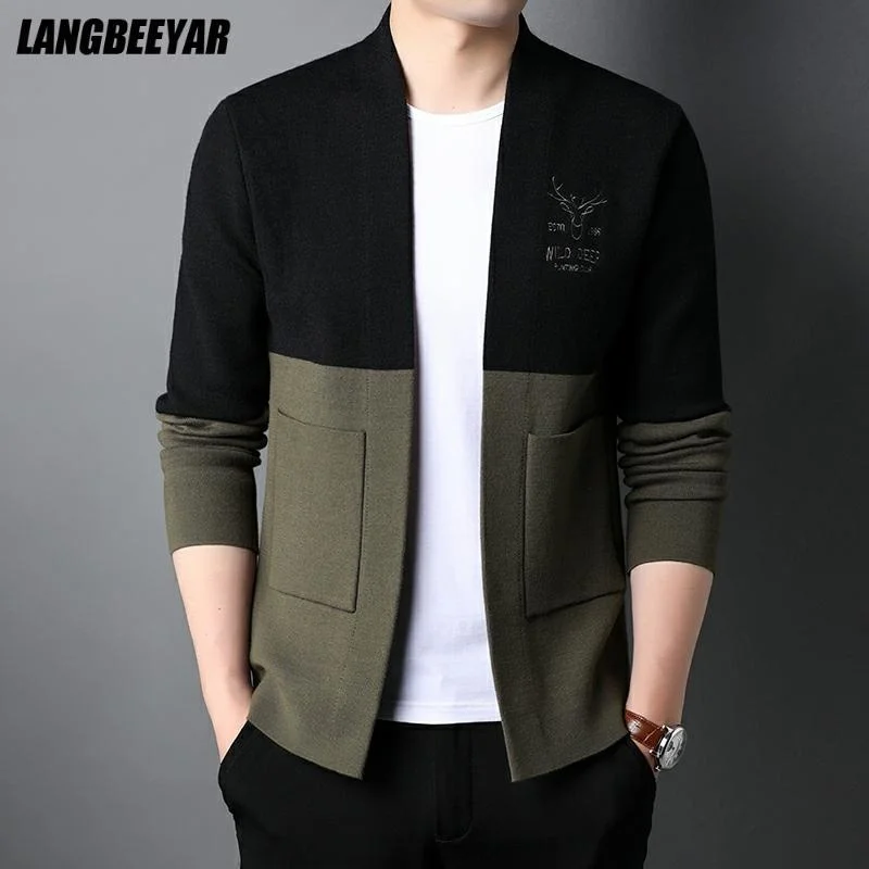 

Top rade New Autum Brand Fasion Knitwear Japanese Aestetic Mens Cardian Sweater Casual Coats Winter Jacket Men Clotin