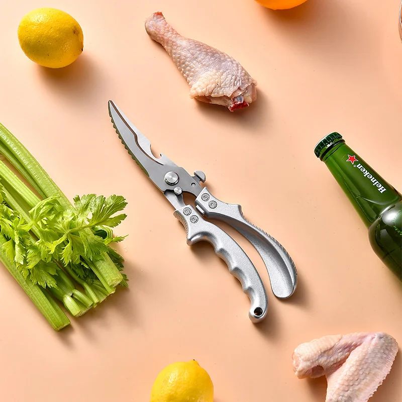 

Кухонные ножницы, прочные куриные кости, бытовые инструменты, многофункциональные из нержавеющей стали, специальная резка рыбы, весы, Новые...