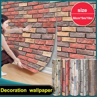 510mwall stickers brick 3d wallpaper self adhesive shop restaurant wall skirt wallpaper waterproof moisture proof wall stickers