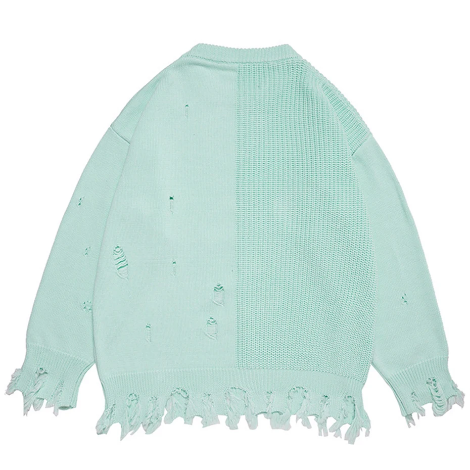 Мужской Свитер оверсайз в стиле панк хип-хоп |