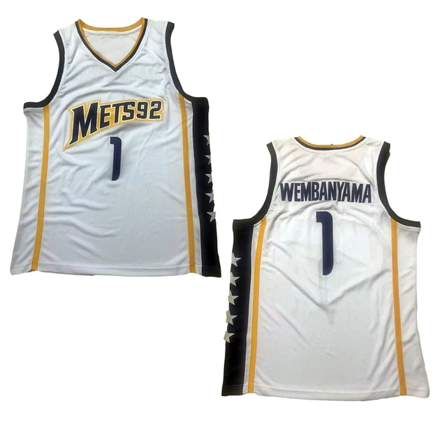 

Basketball Sport Jerseys Top Victor Wembanyama jersey Sewing embroidery High-Quality Outdoor sports white NO1 2023 New