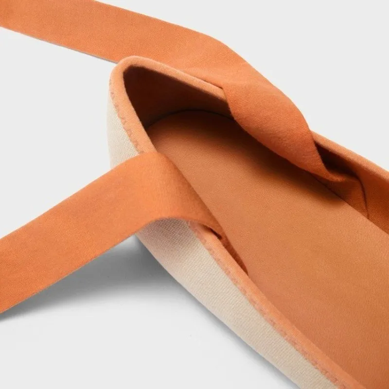 Soft Sole Ballet Shoes Cross Strapping Flat Heel Soft Sole Square Toe Single Shoes Women's French Temperament Color Contrast