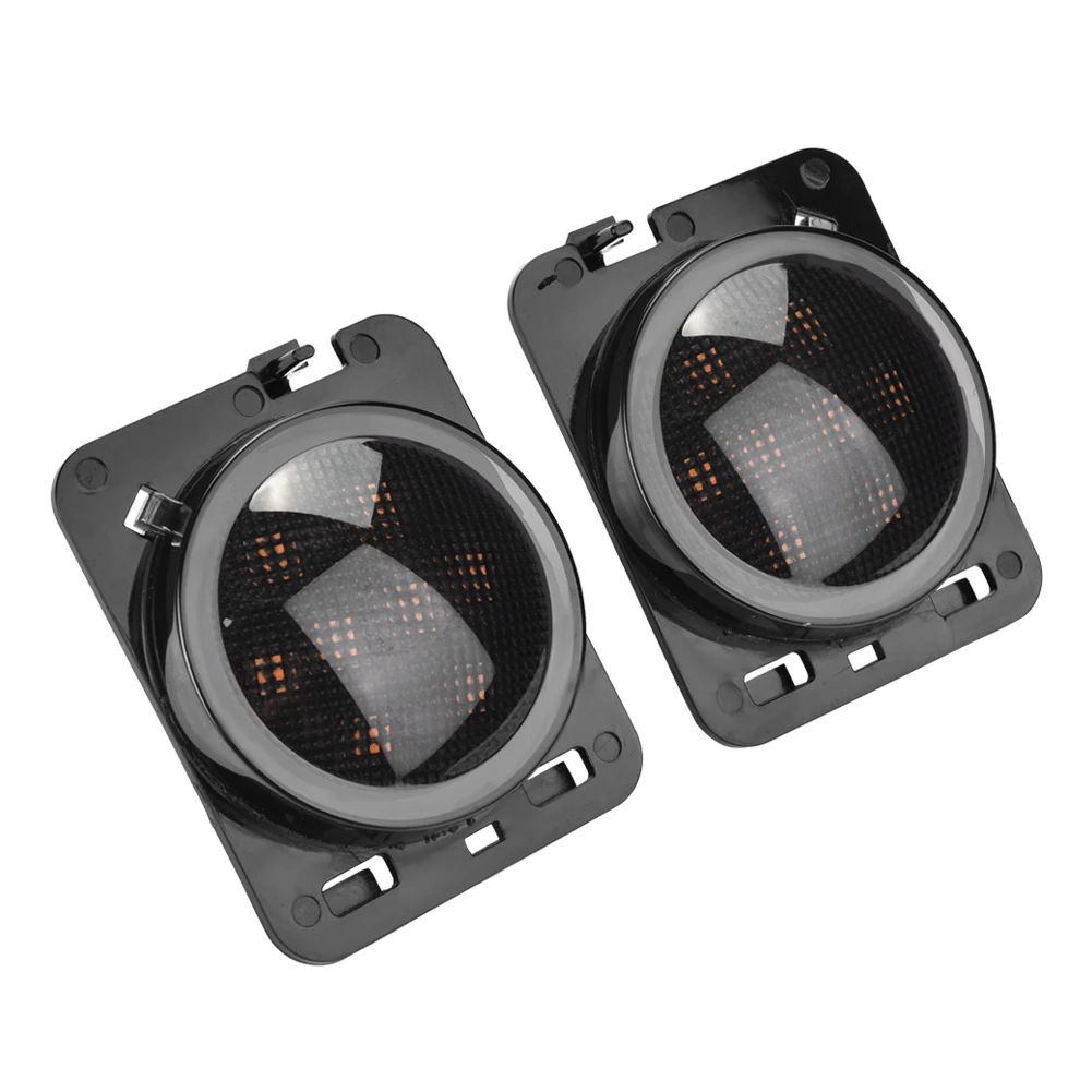 

Pair of LED Fender Turn Signal Side Marker Light Fit for Jeep Wrangler JK 2007-2015