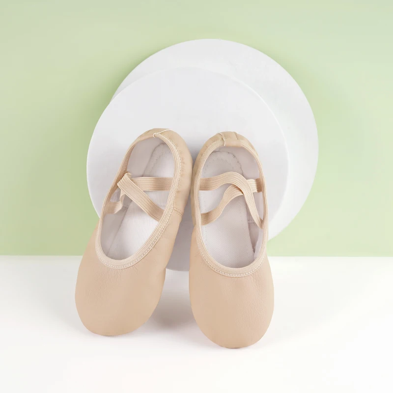 Женские балетки из искусственной кожи для девочек Детские тапочки на мягкой