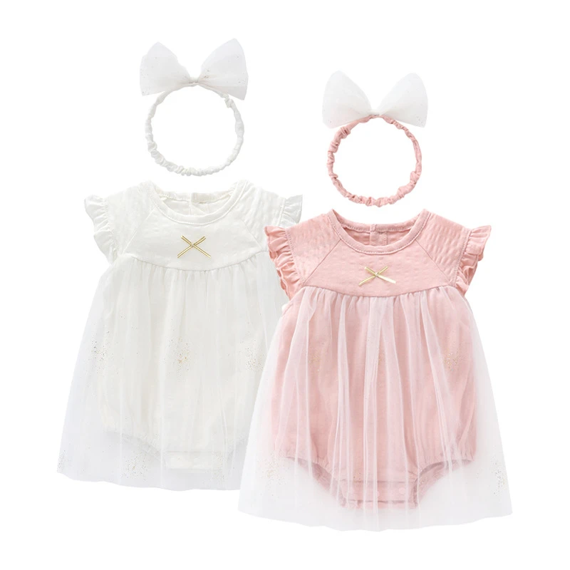 

Agaric laces Summer Girls Dress Infant Girls Mesh Princess Dresses Baby Clothes