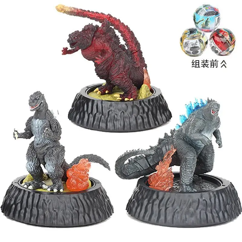 

7CM Anime Figures Godzilla King of Ghidor Burning Mecha Planet Suit Collectible Action Figures Model Kids Toy Boy Gift