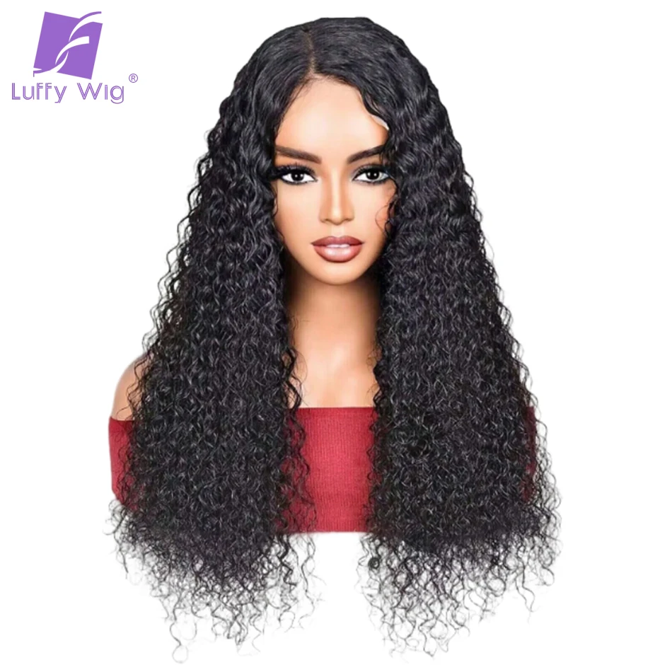 

Curly 13x6 Lace Front Wig Human Hair Glueless Pre Plucked Hairline 180% Density Virgin Lace Frontal Wigs With Baby Hair For Wome