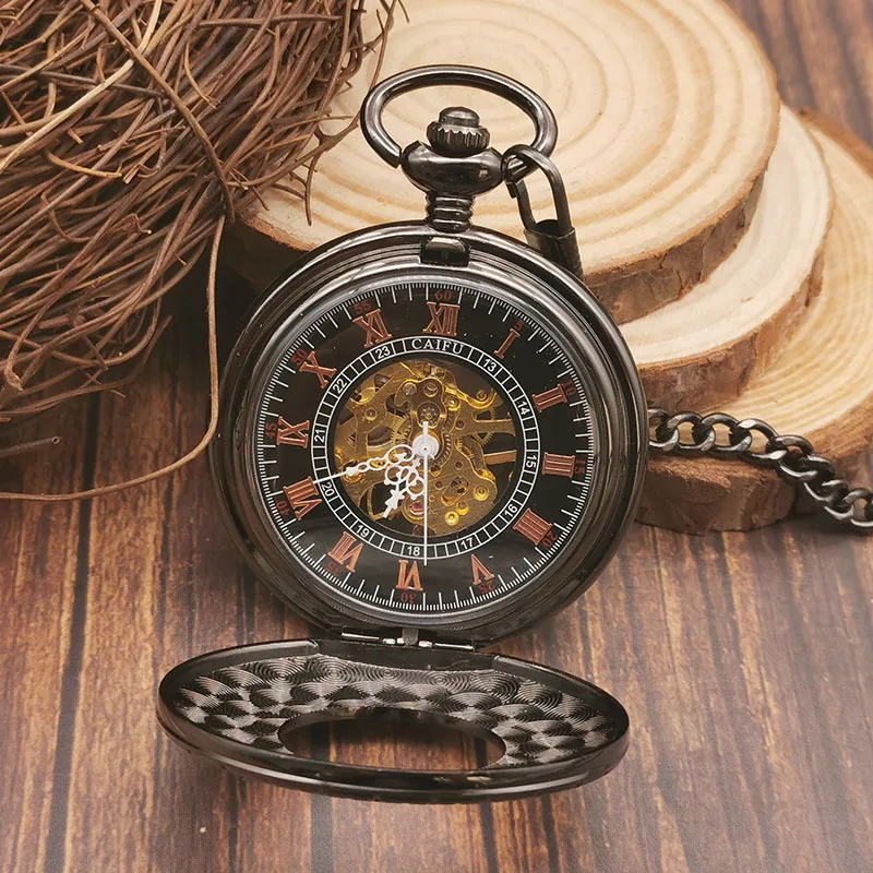 Vintage Zodiac Sign Engraved Roman Numerals Display Pocket Watch Strap Chain Pendant Mens Womens Popular Gifts