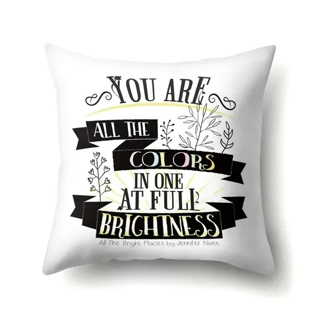 Чехол Для Подушки С Рисунком Книги Из Полиэстера Литературное Украшение