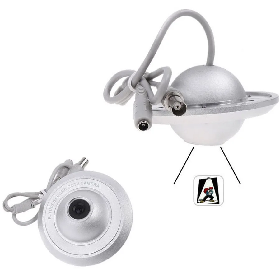

Uvusee CCTV 1/3 CMOS 1200TVL 960H 2.5mm wide Lens Security camera UFO Style Mini surveillance Camera