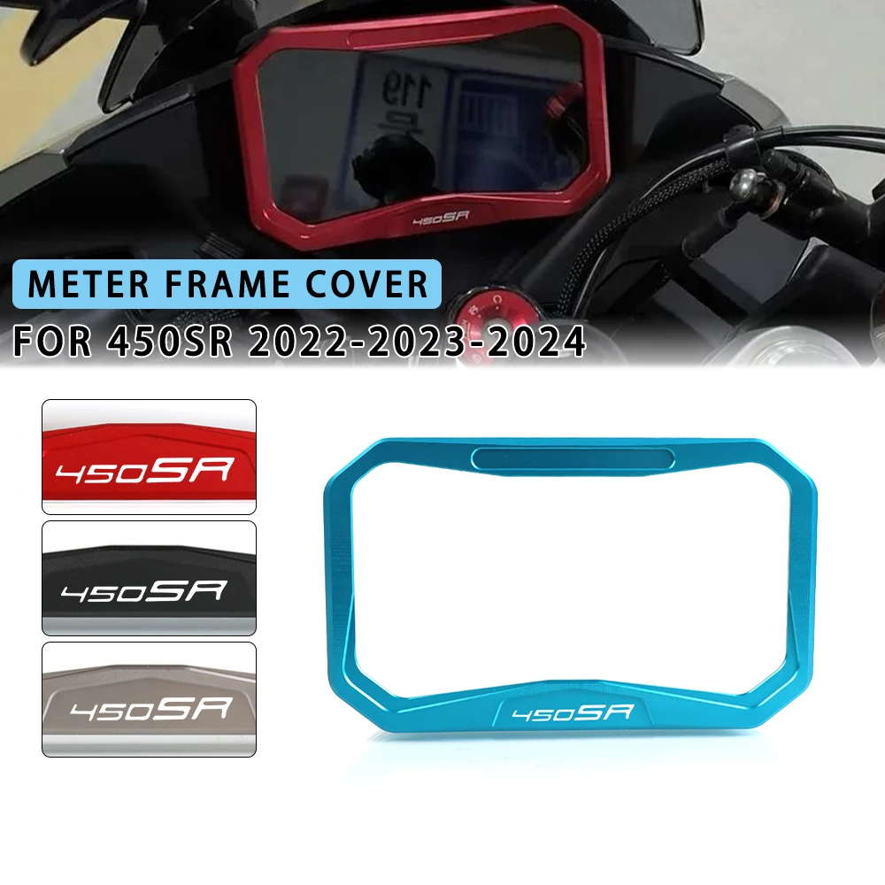

New Motorbike For CFMOTO 450SR 450 SR 2022 2023 2024 Motorcycle Aluminium Accessories Meter Frame Cover Screen Glare Shield