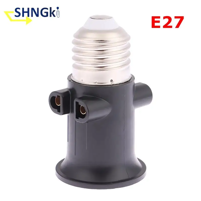 

1 шт., адаптер для лампы E27 с евровилкой