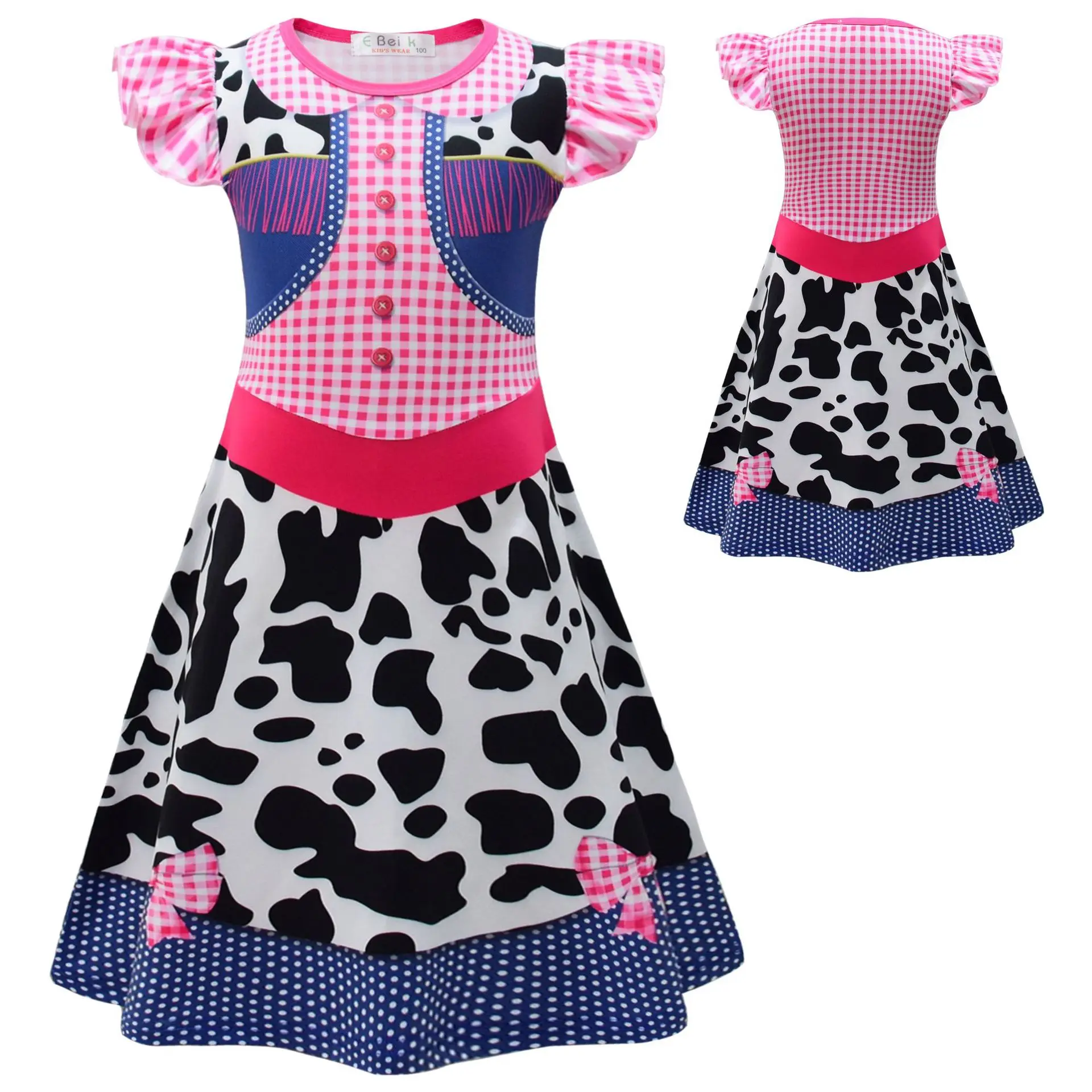 Фото Детское платье Bonnie Toy5 для девочек, костюм для косплея, одежда в стиле Джесси Кауэрн, аниме-костюм для Хэллоуина, карнавала, дня рождения, платье принцессы №4