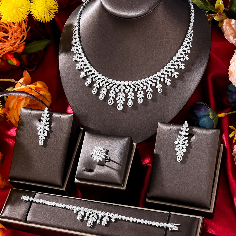 

GODKI New Luxury 4pc Geometric Jewelry Sets For Women Wedding Cubic Zirconia CZ Dubai Bridal Jewelry Set Dance Party Gift