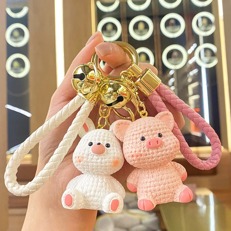 

New Resin Plush Animal Series Keychain Pendant Cartoon Doll Gift Exquisite Bag Charm Keychain Accessories