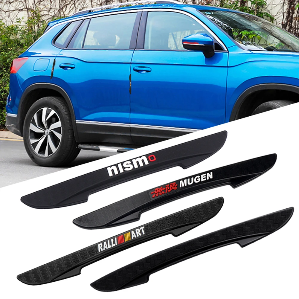 

4Pcs Car Door Anti-collision Bumper Strips Protector Sticker Accessories For Ford Fiesta Mk8 Focus Mondeo Edge Ranger RS Kuga