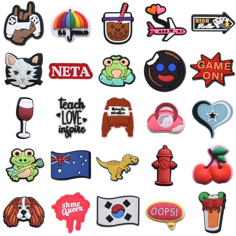 

Подарочный Детский комплект, аксессуары для джинсовой обуви, Шарм для мальчиков и женщин, булавки, оптовая продажа, объемные украшения для Crocs, упаковки обуви, шармы для мужчин и девочек