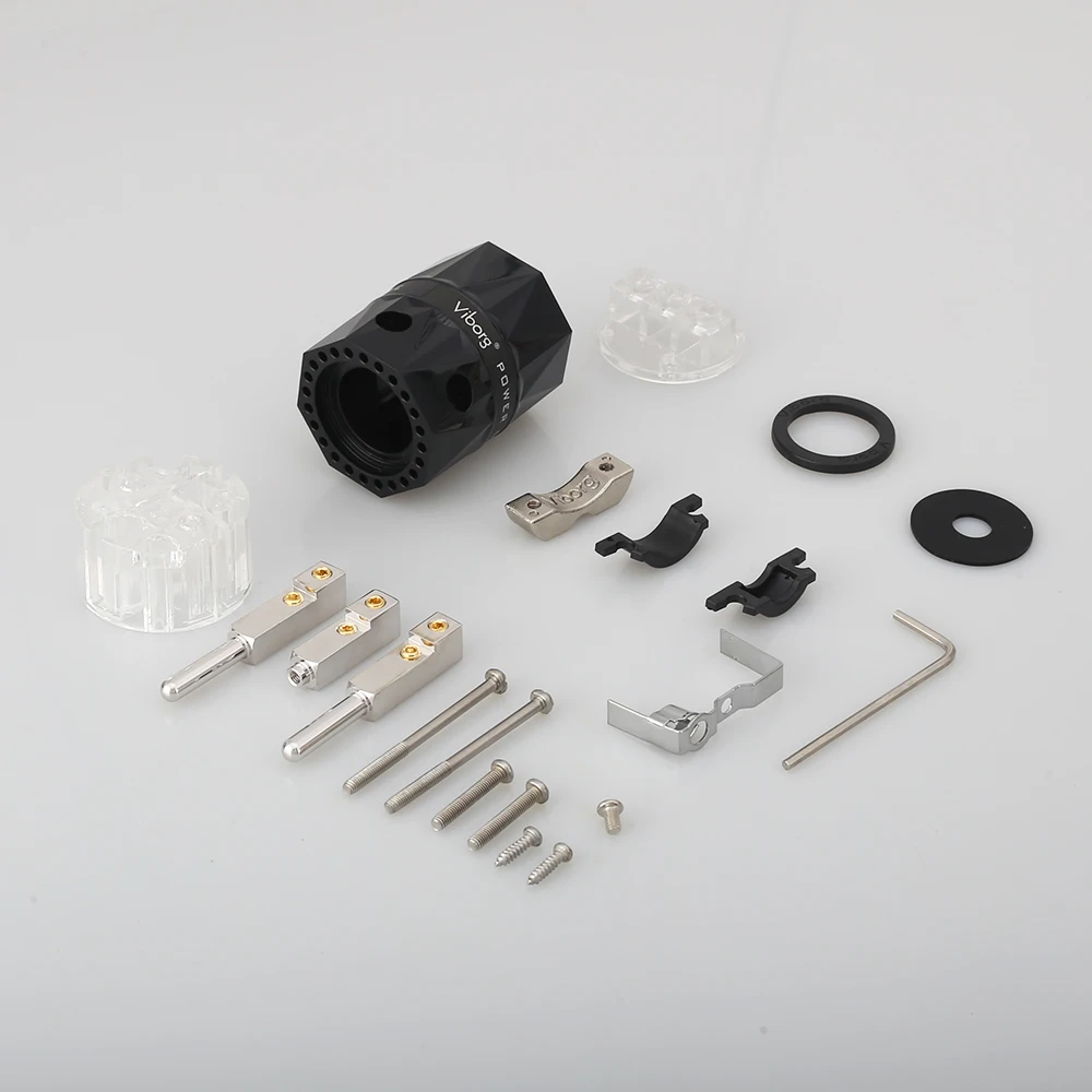 Viborg VE503R Прозрачная чистая медь с родиевым покрытием EUR Hi-Fi Кабель питания Шнур