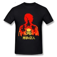 kill them all attack on titan anime t shirt for men top quality short sleeve cotton round neck t shirts tee