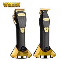 wmark ng 2032 2033 electric hair trimmer cordless 5 cutting speed hair clipper lcd display rechargeable barber shaving machine
